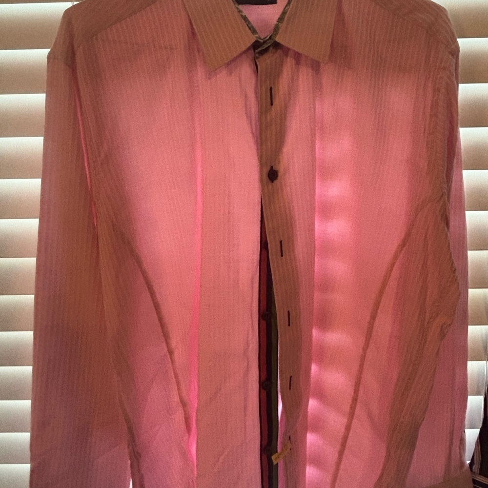 Jared Lang Pink Casual Button Down Shirt